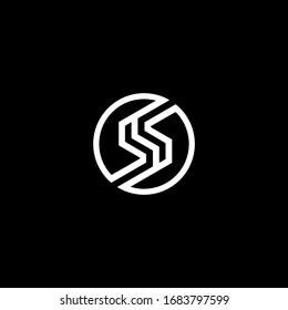 letter S / initial S logo design abstract  icon vector template download