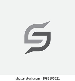 Initial-Logo-Design des Buchstaben S