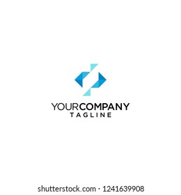 letter s initial logo geometric vector icon