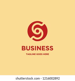 letter S initial logo icon vector
