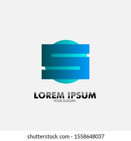 Letter S initial logo icon for energy and business company