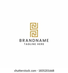 Initial Logo Symbol Design Vorlage für Buchstabe S. Elegant, modern, luxuriös, Premium-Vektorgrafik