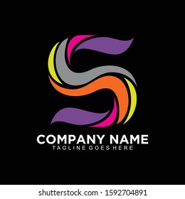 Letter S initial logo simple and modern design