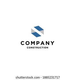 The letter S initials logo is suitable for construction companies
