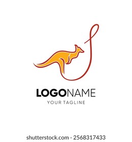 Letter S Kangaroo Logo Design Vector Icon Graphic Emblem Illustration