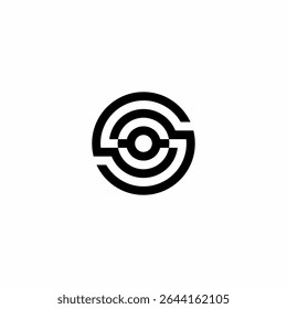 Letter S Keyhole Logo. This logo is made using letter S and keyhole elements with futuristic, modern, simple, and unique style. Suitable for technology, computer, internet, and security companies.