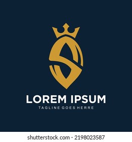 Letter S King Logo Design