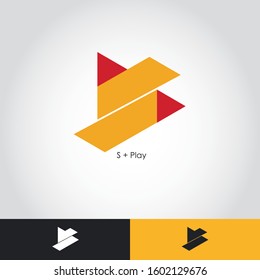 Letter S, K,logo icon design template elements