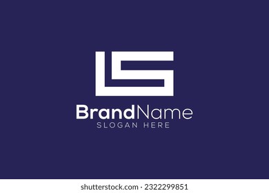 Letter S L logo design vector template