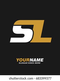 Letter S L logo template vector