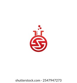 letter s lab logo designs for medical research logo