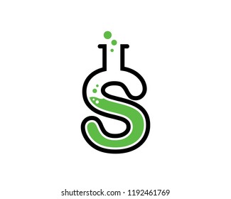 Letter S Lab Logo Template Design Vector, Emblem, Concept Design, Creative Symbol, Icon