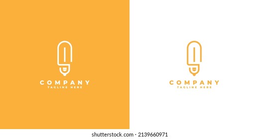 Letter s and lamp logo design template vector illustration