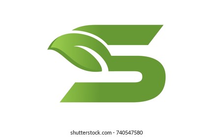 Letter S Leaf Logo