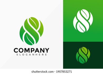 Letter S Leaf Logo Design Green Stock Vector (Royalty Free) 1907853271 ...