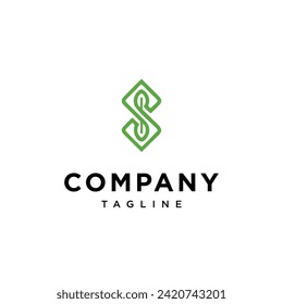 Letter S Leaf logo icon vector template.eps