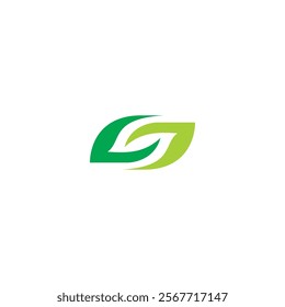 Letter S Leaf Logo Vector. S Symbol Icon