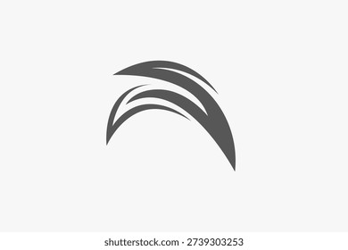 letter S leaf sharp logo