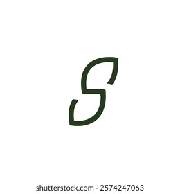 Letter S Leaves Green Logo Template