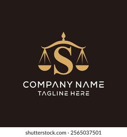 Letter S Legal Scales Logo Design Inspiration