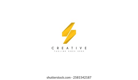 Letter S Lightning bolt logo design vector inspiration.