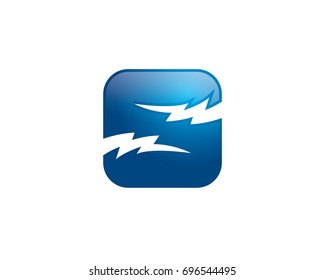 letter s lightning logo