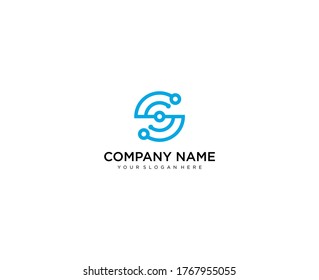 Letter S line logo design. Linear creative minimal monochrome monogram symbol. Universal elegant vector sign design. Premium business logotype. Graphic alphabet symbol for corporate business identity