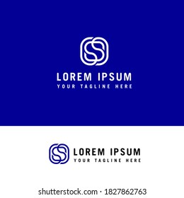 Diseño del logotipo de la línea S de la letra. Símbolo de monograma mínimo creativo lineal. Símbolo gráfico del alfabeto para la identidad empresarial