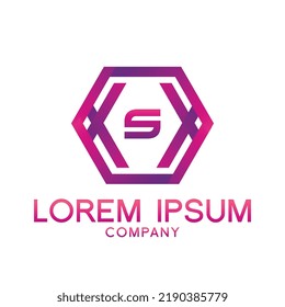 Letter S line logo design.Creative minimal linear monogram symbol. Universal elegant vector sign design. Premium type of business logo. Graphic alphabet symbol for technology identity