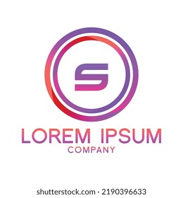 Letter S line logo design.Creative minimal linear monogram symbol. Universal elegant vector sign design. Premium type of business logo. Graphic alphabet symbol for technology identity