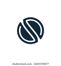 letra S linha minimalismo criativo empresa logotipo vetor ilustração modelo design