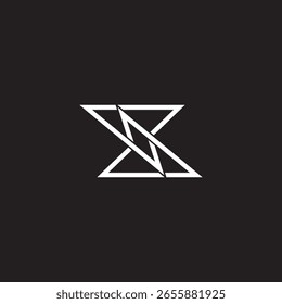 Vector de logotipo simple de superposición de flecha enlazada de letra S 
