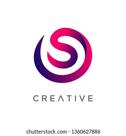 Letter S Lodo template, Modern creative S Logo Design Template