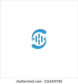 Letter S logo abstract