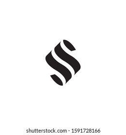 Letter S logo abstract design