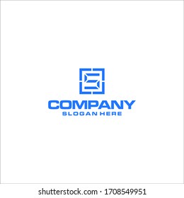 A letter S logo Abstract, Simple, Sophisticated, and Geometric  to convey the Business & Consulting. it is suitable for website and education company.