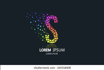 Letter S logo. Alphabet logotype vector design.