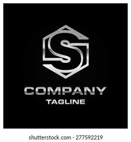 Letter S logo. Alphabet logotype vector design.