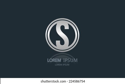 Letter S logo. Alphabet vector logotype design.