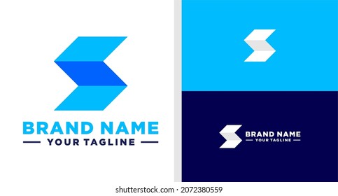 LETTER S LOGO ARROW TECHNOLOGY EDITABLE