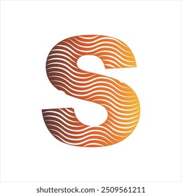 Logotipo da letra S com linhas torcidas pretas.