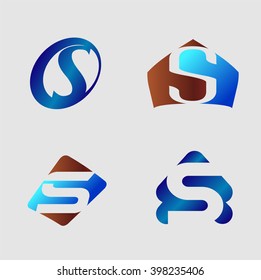Letter S logo. Business logo vector illustration
