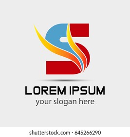 Letter S logo. Business logo vector illustration
