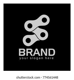 Letter S, Logo Letter S and chain. logo formed by chain