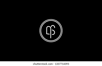 LETTER A AND S LOGO WITH CIRCLE FRAME FOR LOGO DESIGN OR ILLUSTRATION USE