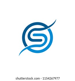 Letter S Logo Circle Vector Stock Vector (Royalty Free) 1154267977 ...