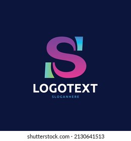 Letter S logo, Colorful Abstract logo