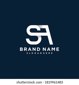 Letter S logo with combine modern shape and line art style vector part 8