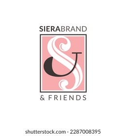 the letter S logo combined with the ampersand character that has the feel of a man and a woman
