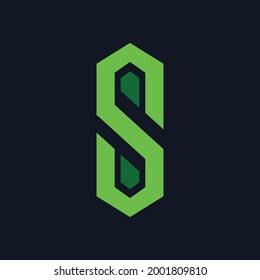 letter S logo for company, association, networking, collaboration. Abstract business logo. Vector icon